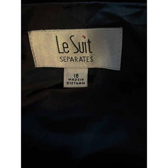 Le Suit Separates Sleeveless Blouse Lined Size 16 Career Woman Office - Picture 4 of 6